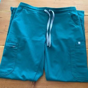 Figs Skinny Yola Scrub Pants Hunter Green